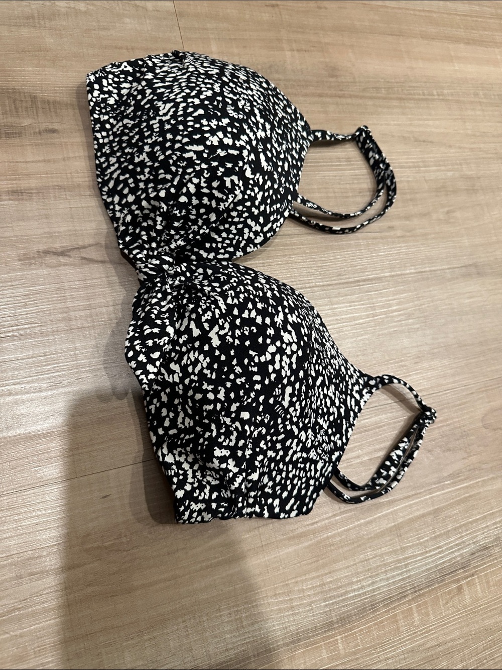 Black & White Printed One-Piece Swimsuit